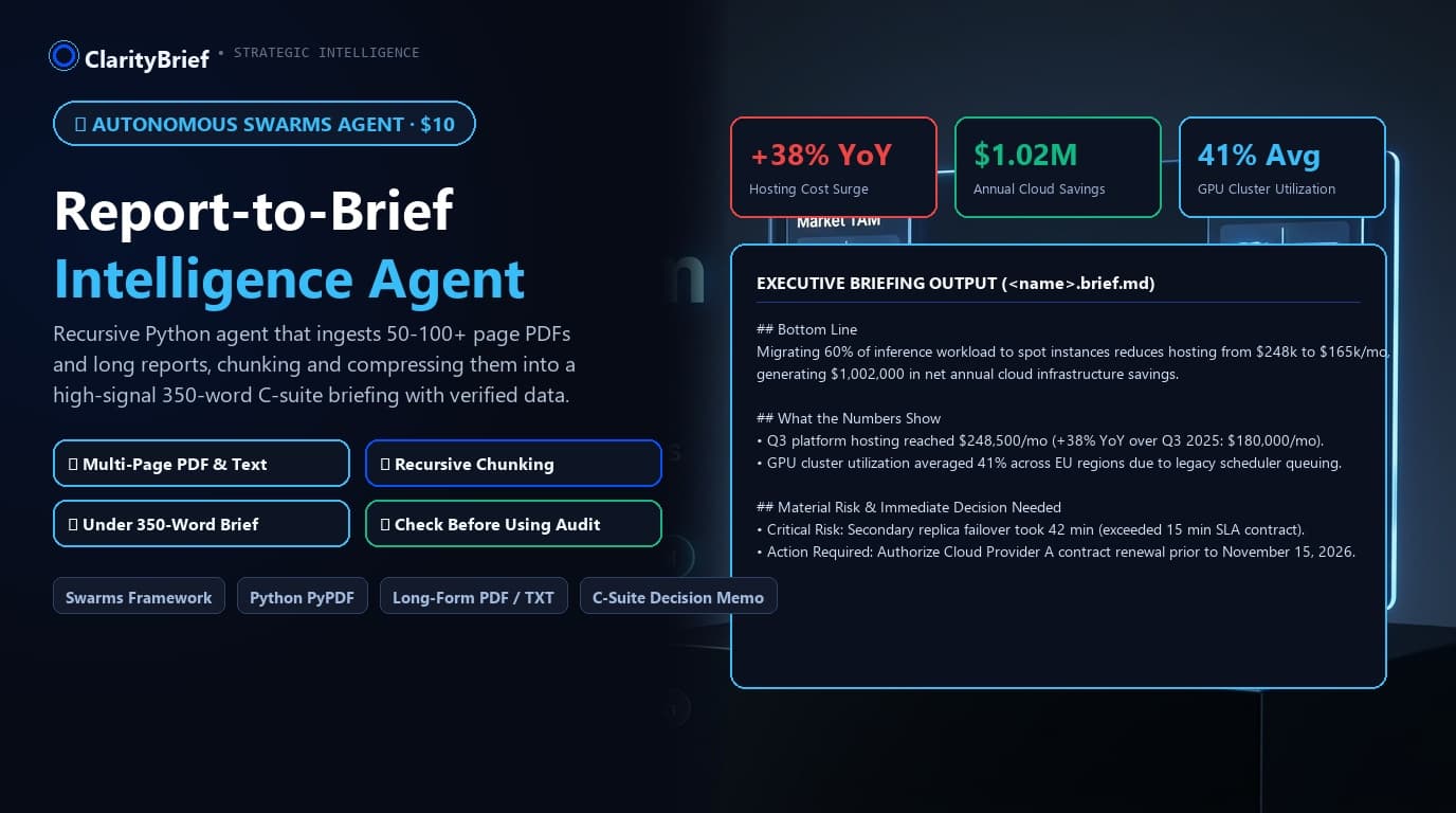 ClarityBrief: Report-to-Brief Agent