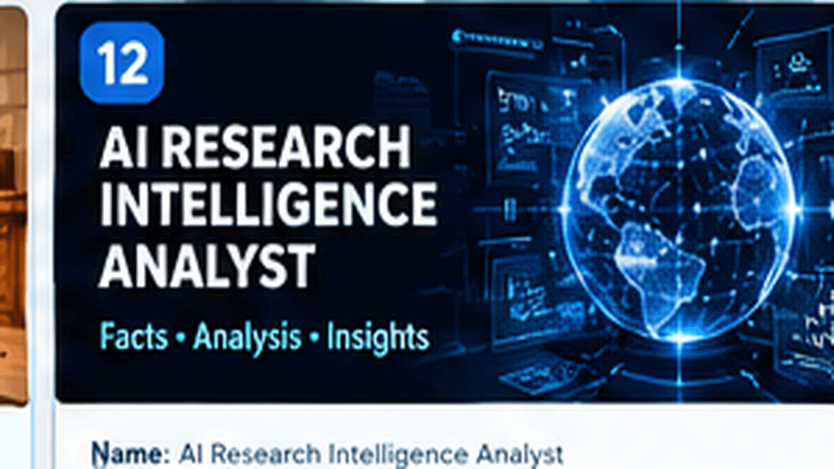 AI Research Intelligence Analyst