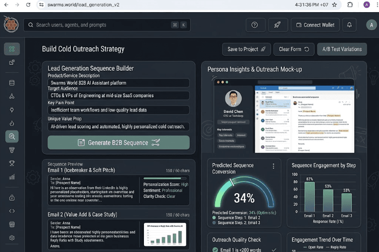 B2B Cold Email Lead Generation Sequence
