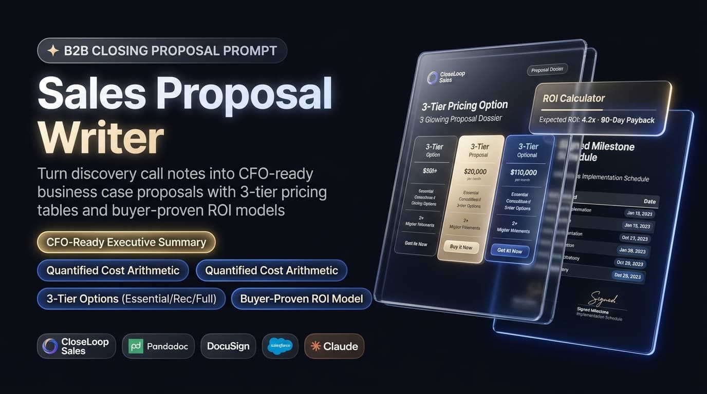 CloseLoop Sales: Sales Proposal Writer