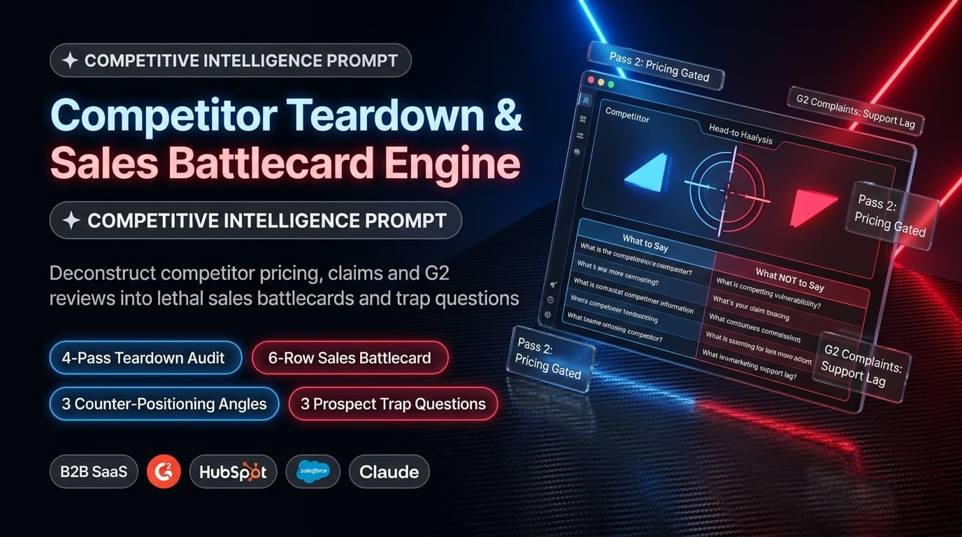 GrowthWedge: Competitor Teardown & Battlecard