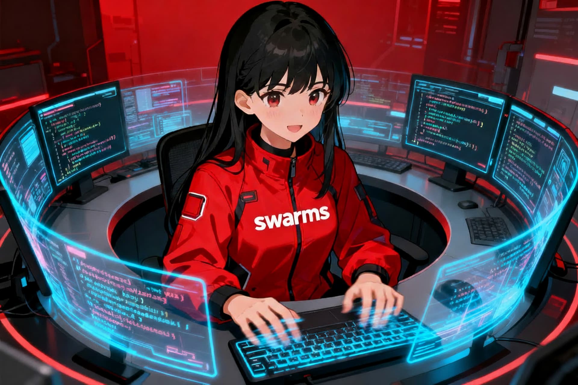 swarms waifu prompt