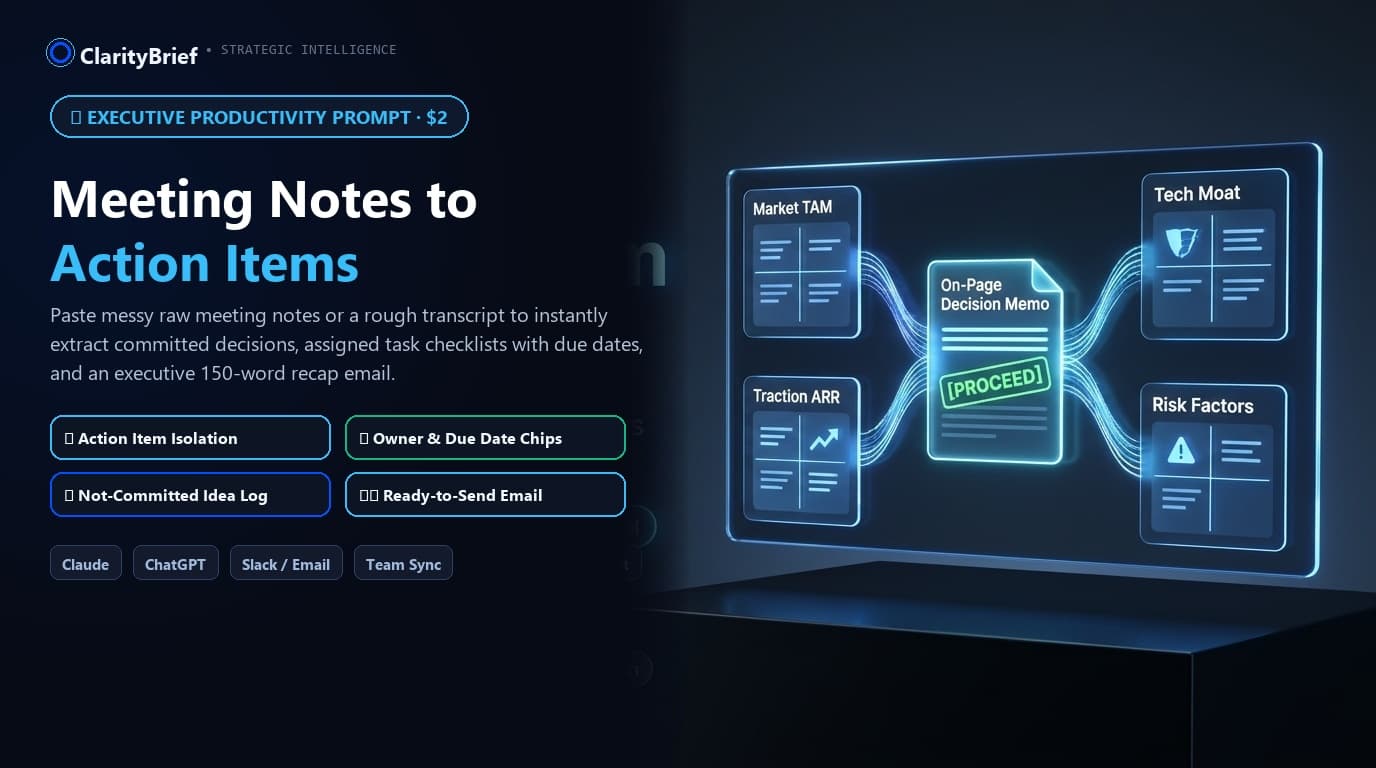 ClarityBrief: Meeting Notes to Action Items