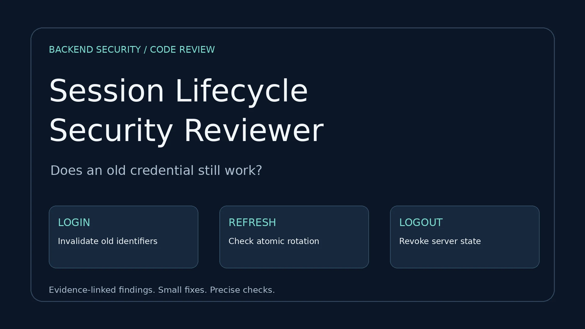 Session Lifecycle Security Reviewer